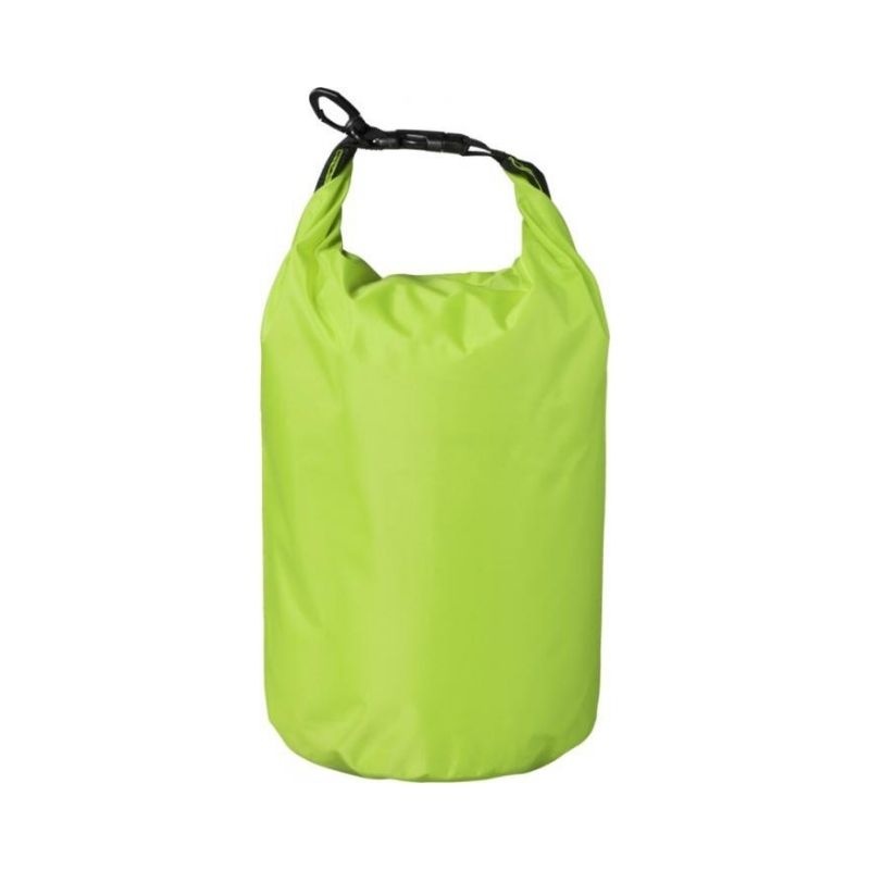 Logotrade advertising products photo of: Survivor roll-down waterproof outdoor bag 5 l, lime