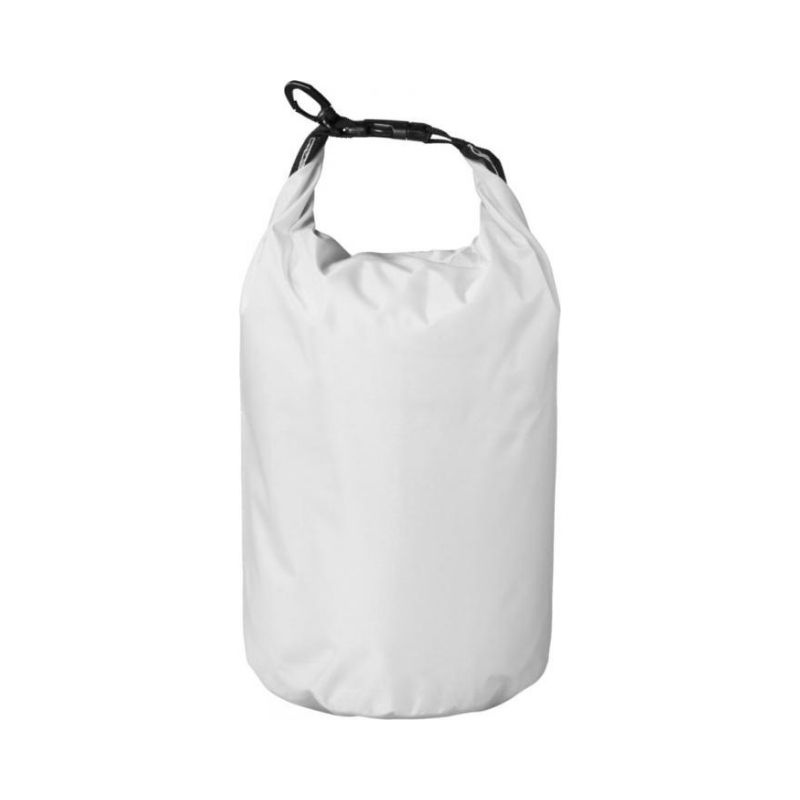 Logo trade promotional merchandise picture of: Survivor roll-down waterproof outdoor bag 5 l, white