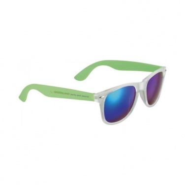 Logo trade promotional products picture of: Sun Ray Mirror sunglasses, lime