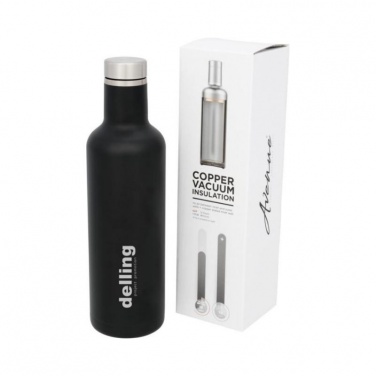 Logo trade promotional giveaway photo of: Pinto Copper Vacuum Insulated Bottle, black