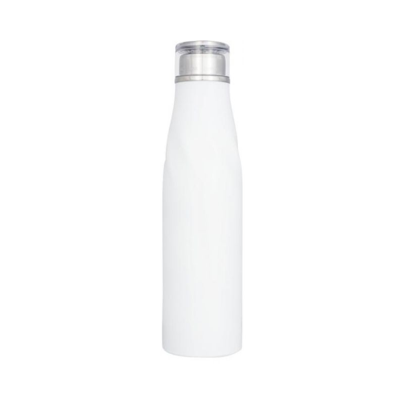 Logotrade promotional giveaways photo of: Hugo auto-seal copper vacuum insulated bottle, white