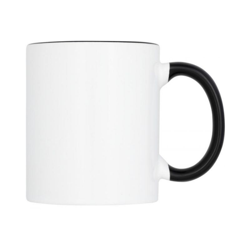 Logo trade corporate gifts picture of: Pix sublimation colour pop mug, black