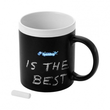 Logotrade advertising product picture of: Chalk write mug, white