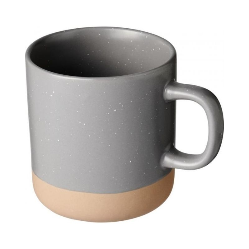 Logotrade business gifts photo of: Pascal 360 ml ceramic mug, grey
