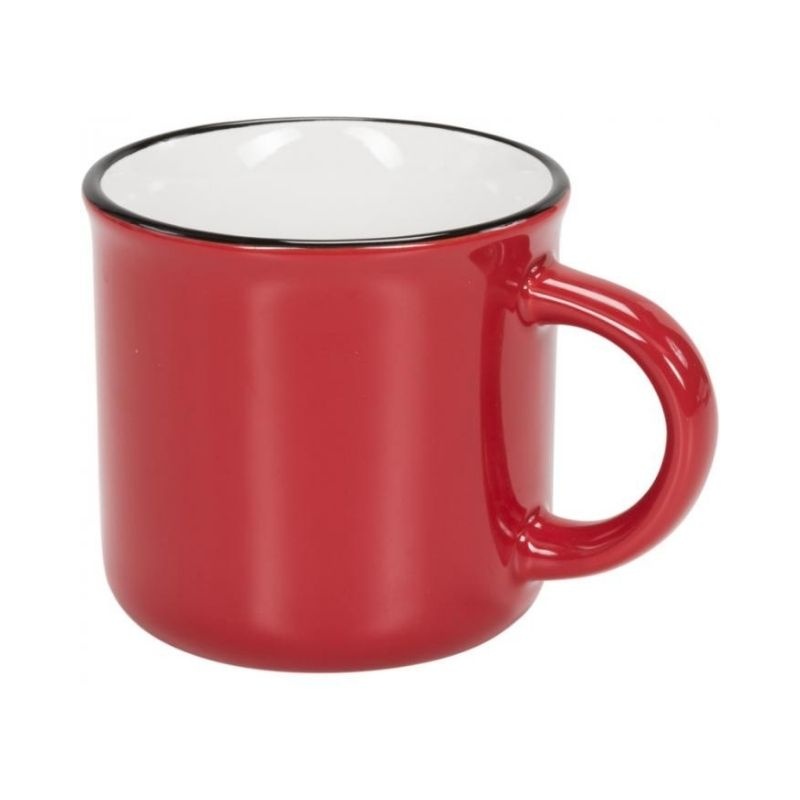 Logo trade promotional gifts picture of: Ceramic campfire mug, red
