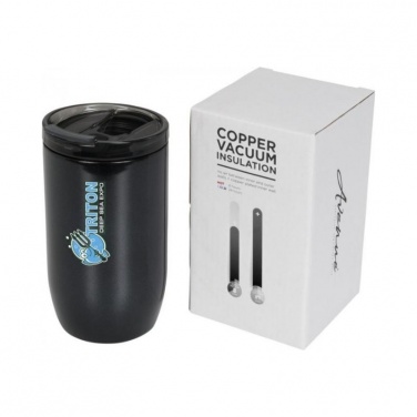 Logo trade promotional giveaway photo of: Lagom copper vacuum insulated tumbler, black