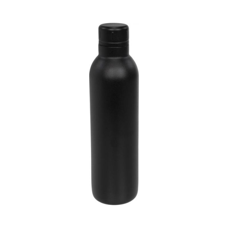 Logo trade promotional merchandise picture of: Thor copper vacuum insulated sport bottle, black