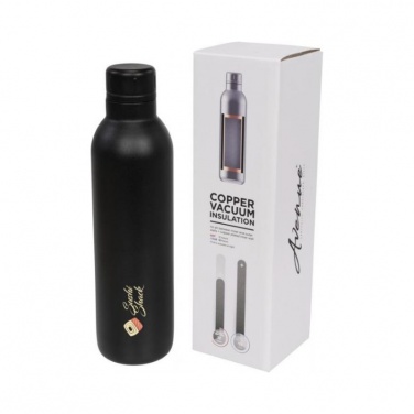 Logotrade promotional item picture of: Thor copper vacuum insulated sport bottle, black
