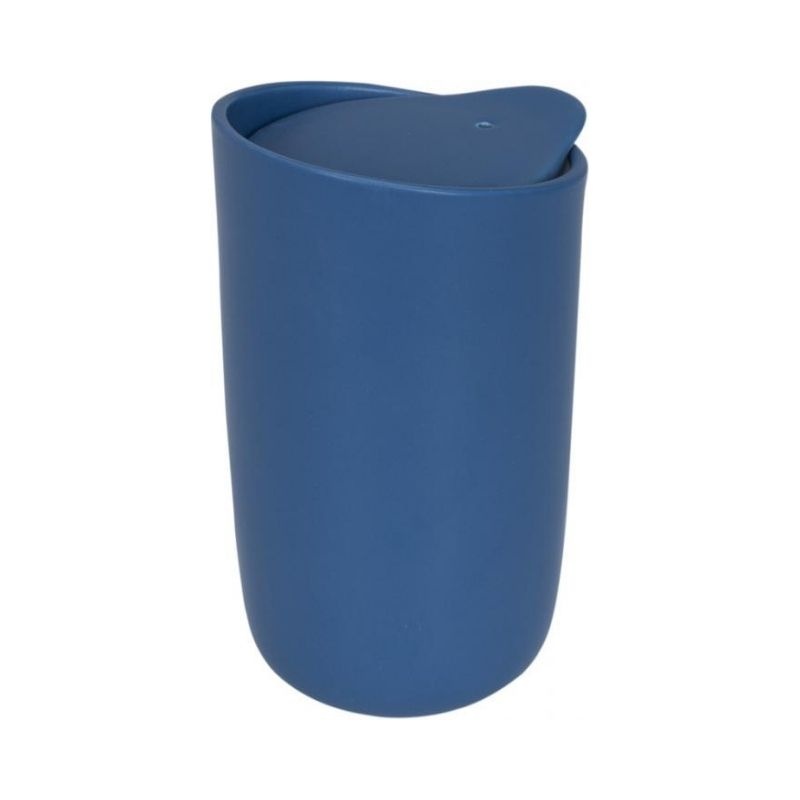 Logotrade promotional giveaways photo of: Mysa 410 ml double wall ceramic tumbler, blue