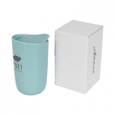 Logo trade promotional gifts picture of: Mysa 410 ml double wall ceramic tumbler, mint