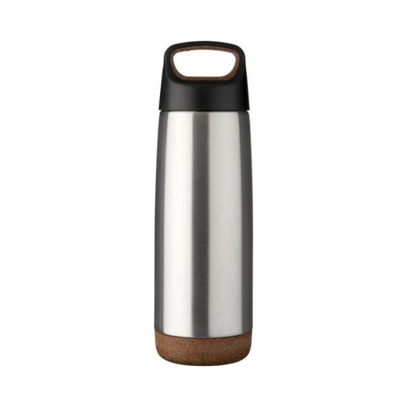 Logo trade business gift photo of: Valhalla 600ml copper vacuum insulated sport bottle, silver