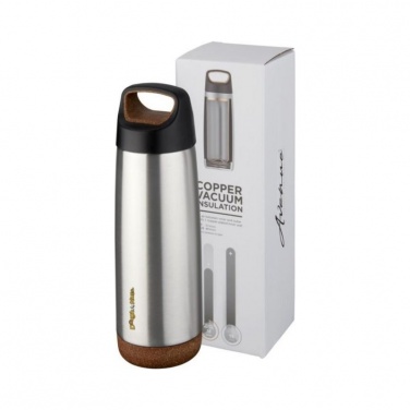 Logotrade promotional product picture of: Valhalla 600ml copper vacuum insulated sport bottle, silver