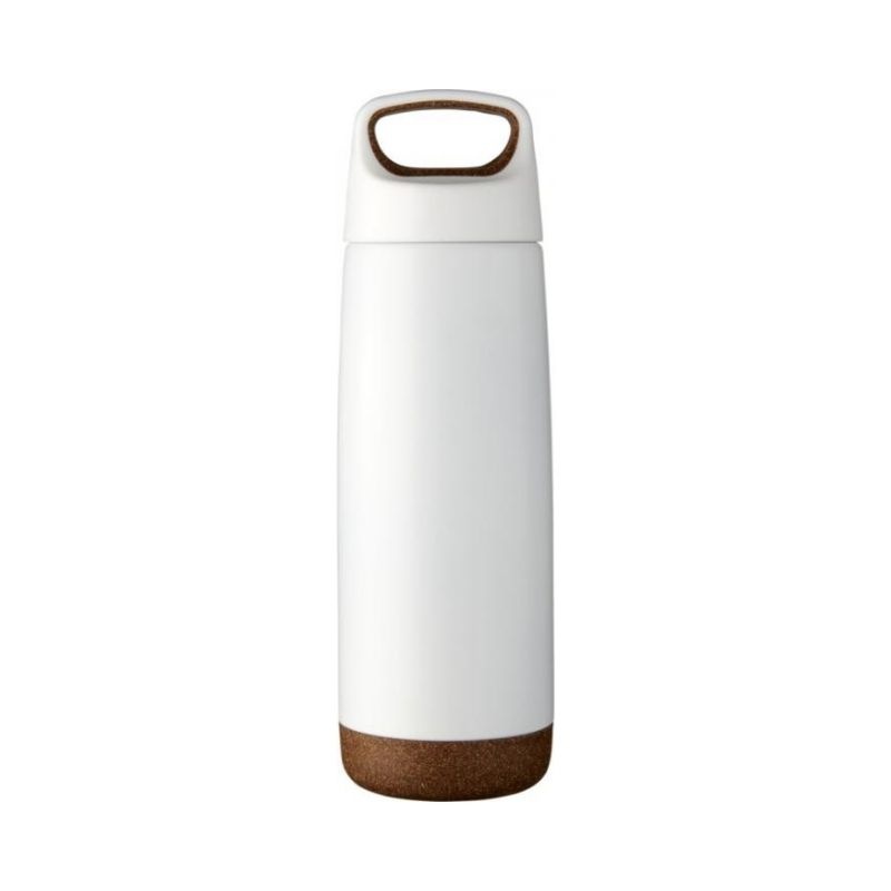 Logo trade promotional gifts picture of: Valhalla 600ml copper vacuum insulated sport bottle, white