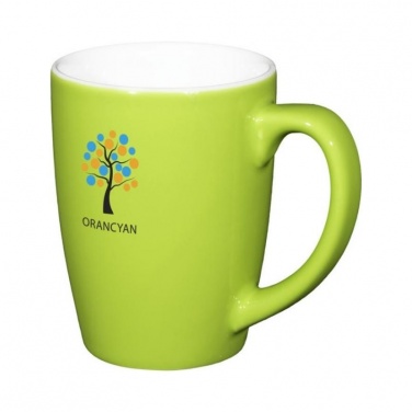 Logotrade promotional gift image of: Mendi 350 ml ceramic mug, lime