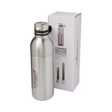 Logo trade promotional products picture of: Koln 590 ml copper vacuum insulated sport bottle, silver