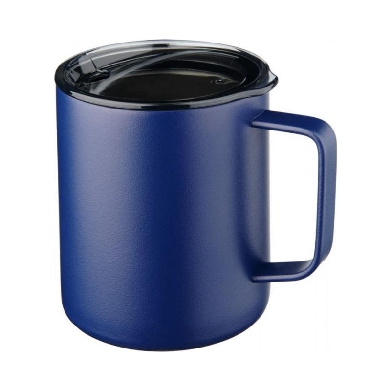 Logo trade promotional product photo of: Rover 420 ml copper vacuum insulated mug, navy