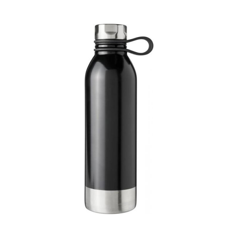 Logotrade promotional product picture of: Perth 740 ml stainless steel sport bottle, black