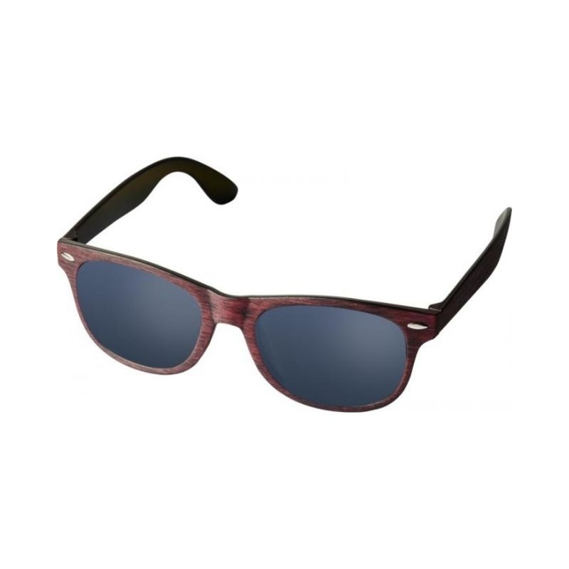 Logo trade promotional merchandise picture of: Sun Ray sunglasses with heathered finish, red