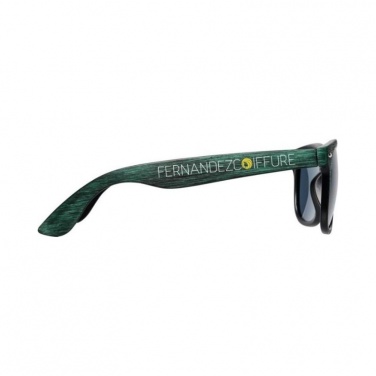 Logo trade promotional giveaway photo of: Sun Ray sunglasses with heathered finish, green