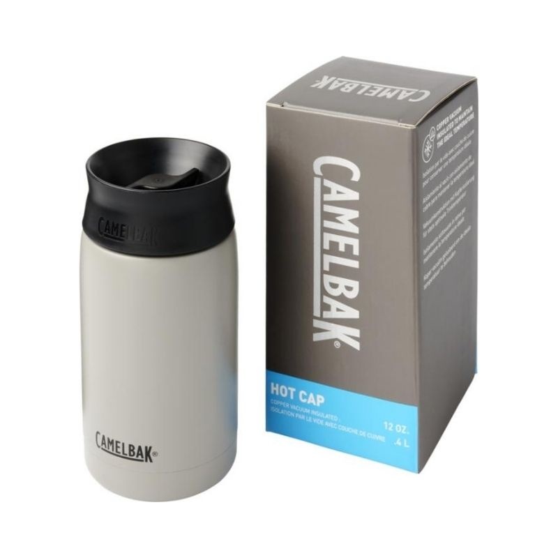 Logo trade advertising products image of: Hot Cap 350 ml copper vacuum insulated tumbler, grey