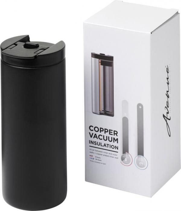 Logotrade promotional item image of: Lebou 360 ml copper vacuum insulated tumbler, black