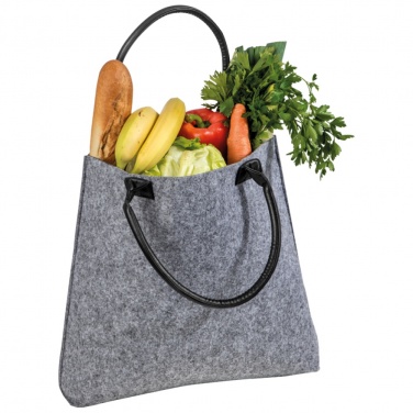 Logo trade promotional giveaways picture of: Multifunction Feltbag, grey