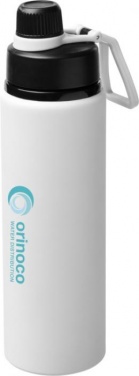 Logo trade promotional giveaways image of: Kivu 800 ml sport bottle, white
