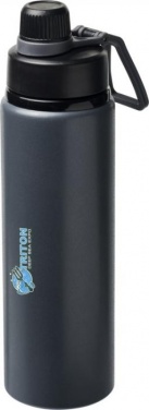 Logo trade promotional products image of: Kivu 800 ml sport bottle, grey