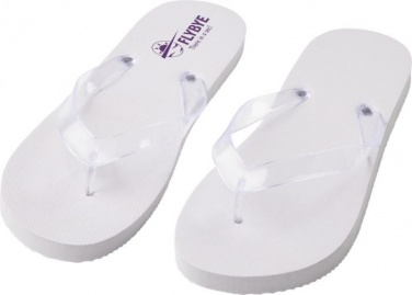 Logo trade advertising product photo of: Railay beach slippers (M), white