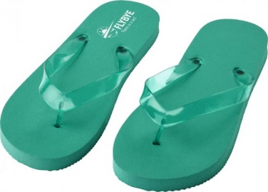 Logo trade promotional gifts picture of: Railay beach slippers (M), green