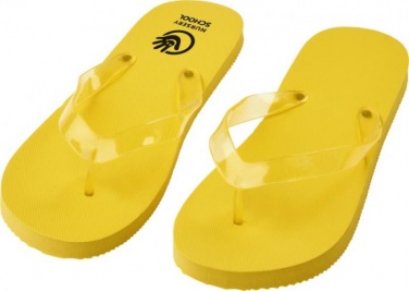 Logotrade promotional gift picture of: Railay beach slippers (M), yellow