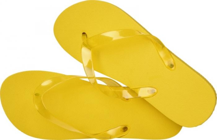 Logo trade promotional gifts picture of: Railay beach slippers (M), yellow