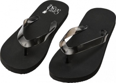 Logo trade promotional item photo of: Railay beach slippers (L), black