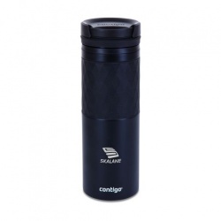 Logotrade promotional gift image of: Thermo cup Contigo® Glaze Twistseal Mug 470 ml, black