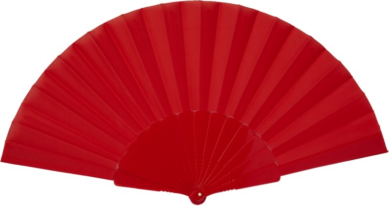 Logo trade corporate gift photo of: Maestral foldable handfan in paper box, red