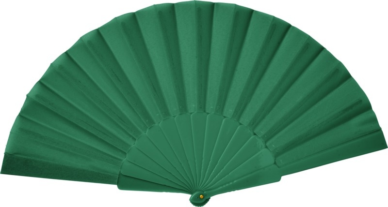 Logo trade promotional product photo of: Maestral foldable handfan in paper box, green