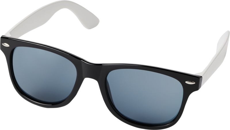 Logo trade corporate gifts image of: Sun Ray colour block sunglasses, black