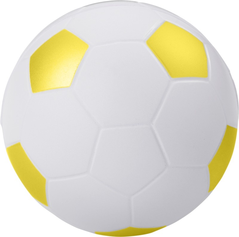 Logo trade promotional merchandise photo of: Football stress reliever, yellow
