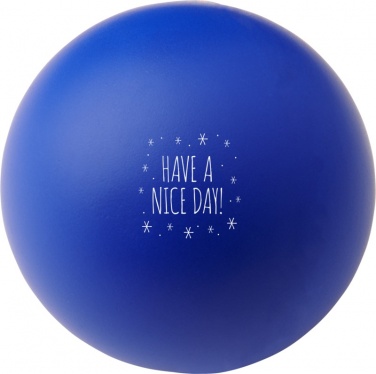 Logo trade promotional products picture of: Cool round stress reliever, royal blue