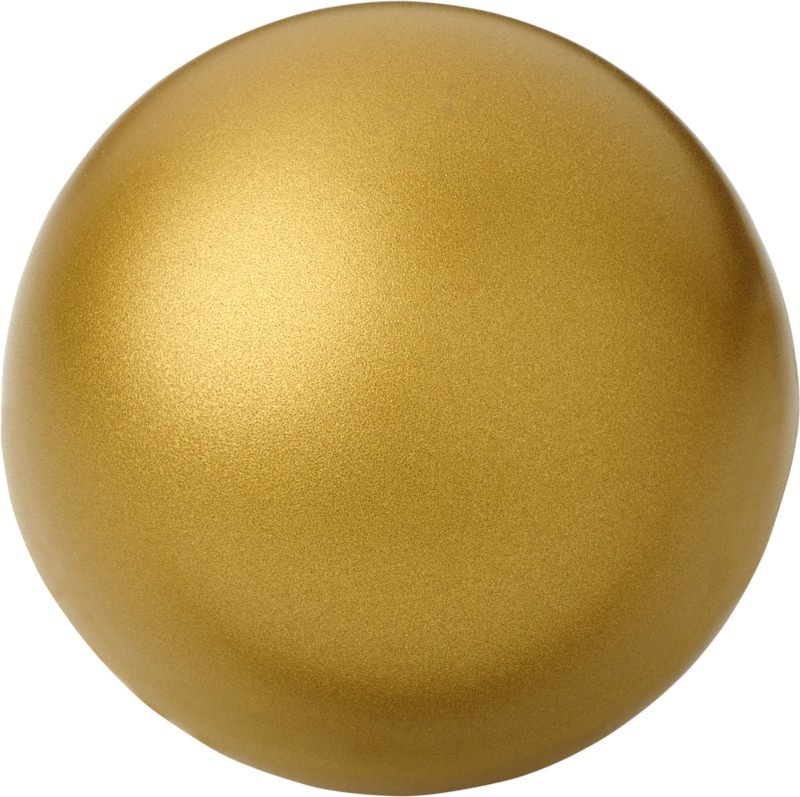 Logo trade advertising products picture of: Cool round stress reliever, gold