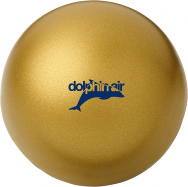 Logo trade advertising products picture of: Cool round stress reliever, gold