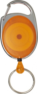 Logo trade advertising product photo of: Gerlos roller clip key chain, orange