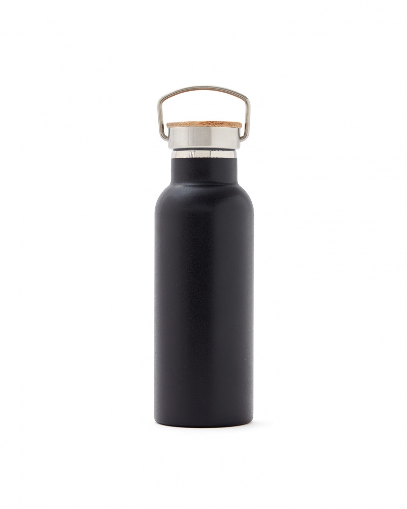 Logo trade promotional giveaway photo of: Miles insulated bottle, black