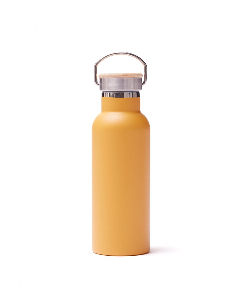 Logo trade promotional merchandise image of: Miles insulated bottle, yellow
