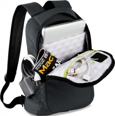 Logo trade promotional giveaways picture of: Power-Strech 15" laptop backpack, charcoal