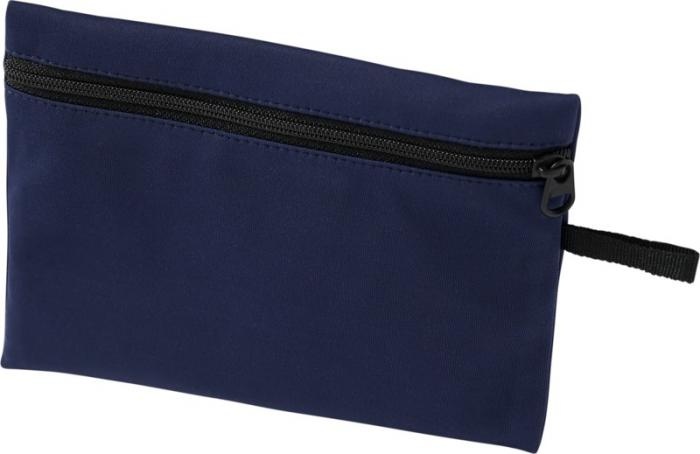Logo trade promotional merchandise photo of: Bay face mask pouch, navy