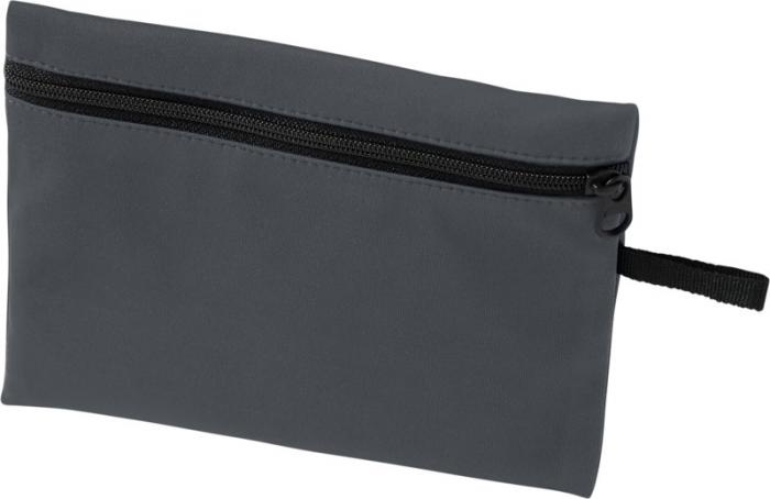 Logo trade corporate gift photo of: Bay face mask pouch, storm grey