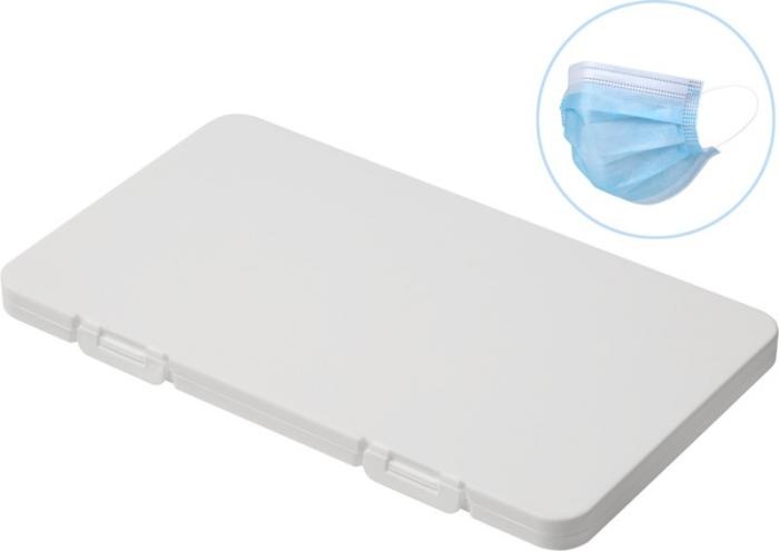 Logo trade business gifts image of: Mask-Safe antimicrobial face mask case, white