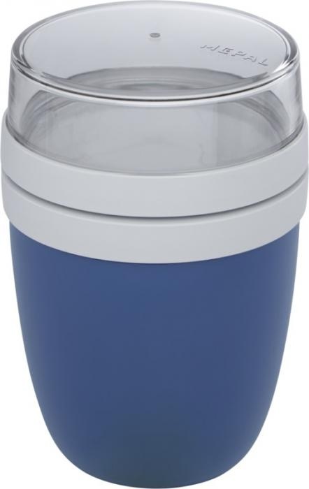 Logo trade business gift photo of: Ellipse lunch pot, navy
