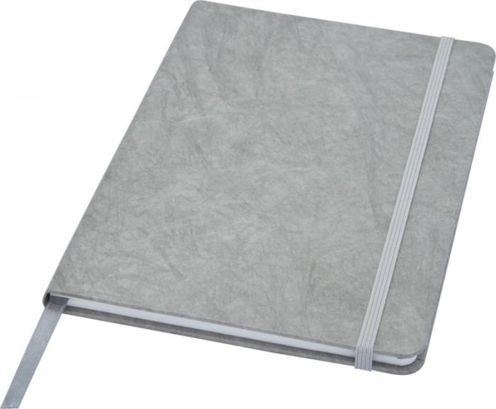Logo trade promotional products picture of: Breccia A5 stone paper notebook, grey